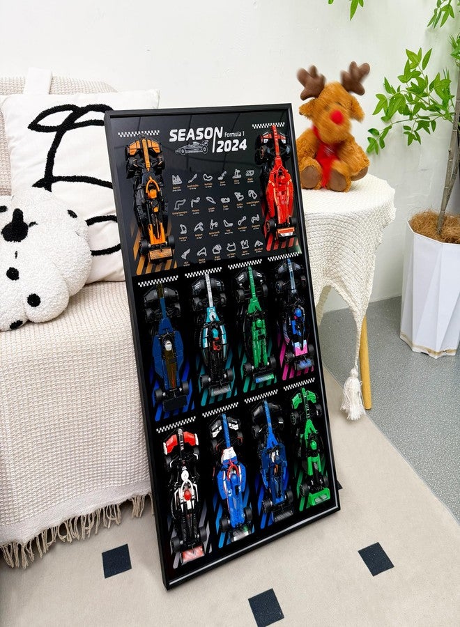 WETCEAOM Display Wallboard for Lego Speed Champions 10-in-1 F1 Car 77242,77243,77244,77245,77246,77247,77248,77249,77250,77251, Ideas for Lego Car Wall Mount Frame Lover, Model not Included(With Hook) - Image 2
